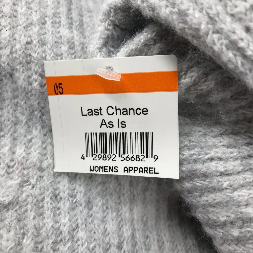 Sweet Romeo Light Gray Knit Turtleneck Sweater, NWT - Picture 5 of 7